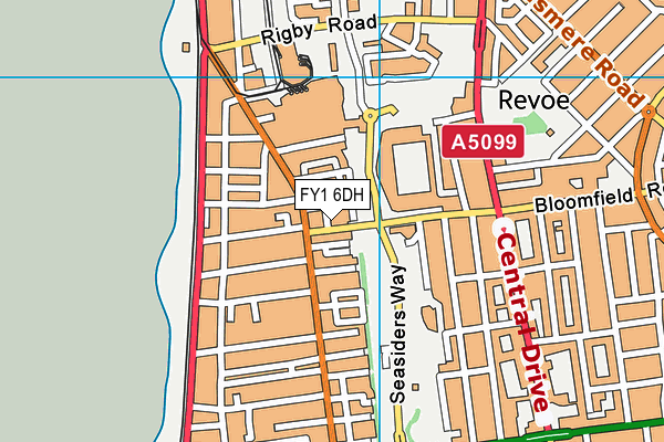 FY1 6DH map - OS VectorMap District (Ordnance Survey) FY1 6DH map - OS VectorMap District (Ordnance Survey)