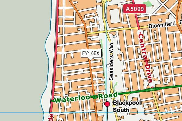 FY1 6EX map - OS VectorMap District (Ordnance Survey) FY1 6EX map - OS VectorMap District (Ordnance Survey)