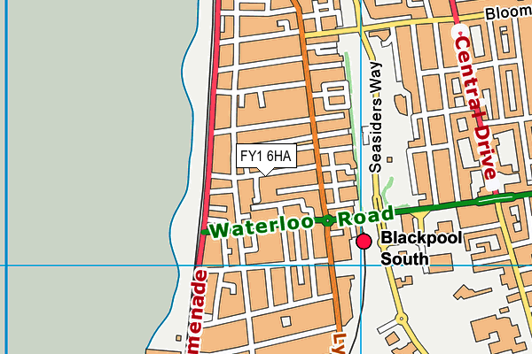 FY1 6HA map - OS VectorMap District (Ordnance Survey) FY1 6HA map - OS VectorMap District (Ordnance Survey)