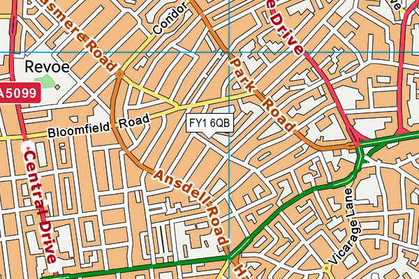 FY1 6QB map - OS VectorMap District (Ordnance Survey) FY1 6QB map - OS VectorMap District (Ordnance Survey)