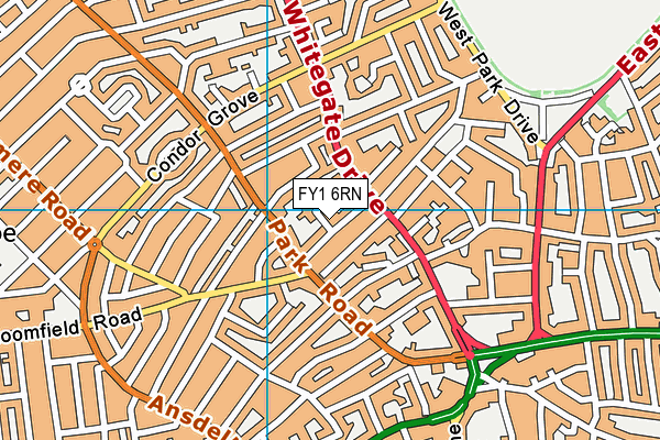 FY1 6RN map - OS VectorMap District (Ordnance Survey) FY1 6RN map - OS VectorMap District (Ordnance Survey)
