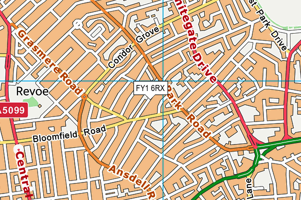 FY1 6RX map - OS VectorMap District (Ordnance Survey) FY1 6RX map - OS VectorMap District (Ordnance Survey)