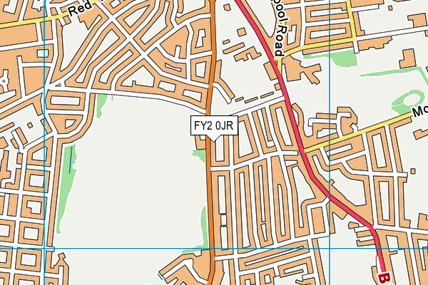 FY2 0JR map - OS VectorMap District (Ordnance Survey) FY2 0JR map - OS VectorMap District (Ordnance Survey)