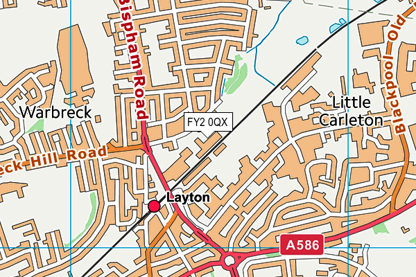 FY2 0QX map - OS VectorMap District (Ordnance Survey) FY2 0QX map - OS VectorMap District (Ordnance Survey)