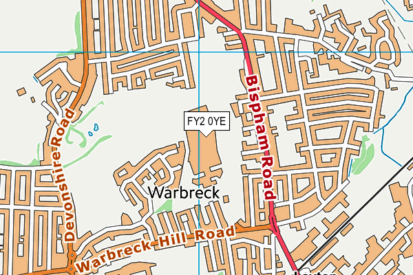 FY2 0YE map - OS VectorMap District (Ordnance Survey) FY2 0YE map - OS VectorMap District (Ordnance Survey)