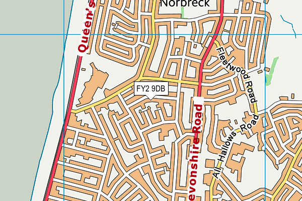 FY2 9DB map - OS VectorMap District (Ordnance Survey) FY2 9DB map - OS VectorMap District (Ordnance Survey)