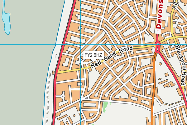 FY2 9HZ map - OS VectorMap District (Ordnance Survey) FY2 9HZ map - OS VectorMap District (Ordnance Survey)