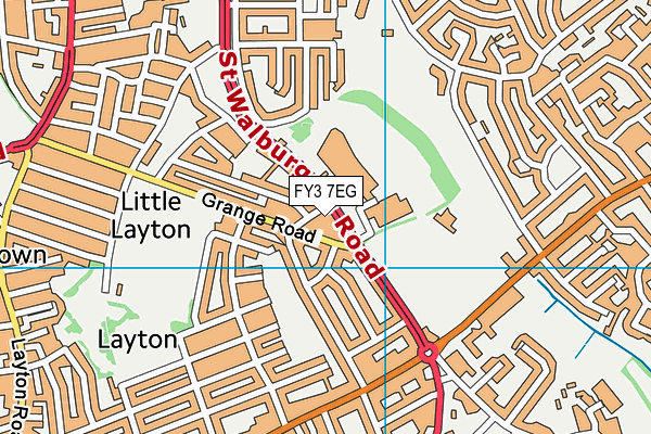 FY3 7EG map - OS VectorMap District (Ordnance Survey)