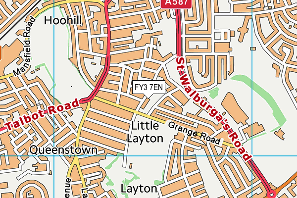 FY3 7EN map - OS VectorMap District (Ordnance Survey) FY3 7EN map - OS VectorMap District (Ordnance Survey)