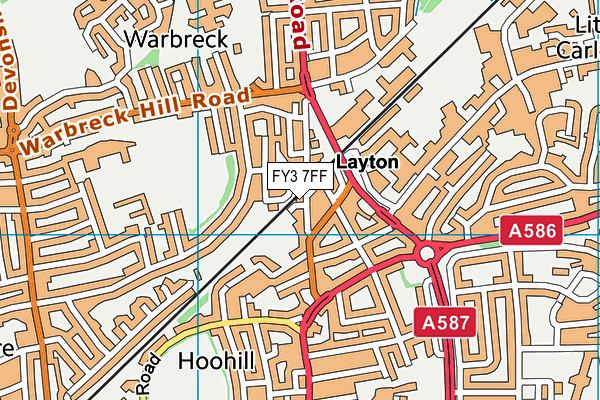 FY3 7FF map - OS VectorMap District (Ordnance Survey) FY3 7FF map - OS VectorMap District (Ordnance Survey)