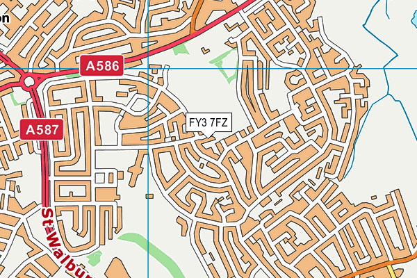 FY3 7FZ map - OS VectorMap District (Ordnance Survey) FY3 7FZ map - OS VectorMap District (Ordnance Survey)