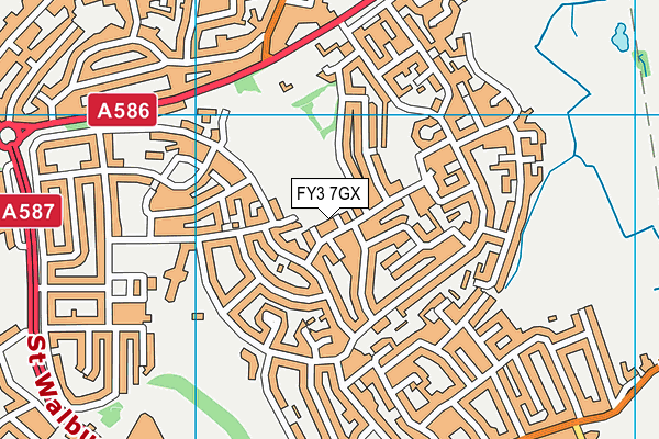 FY3 7GX map - OS VectorMap District (Ordnance Survey) FY3 7GX map - OS VectorMap District (Ordnance Survey)
