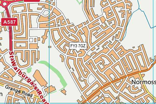 FY3 7GZ map - OS VectorMap District (Ordnance Survey) FY3 7GZ map - OS VectorMap District (Ordnance Survey)