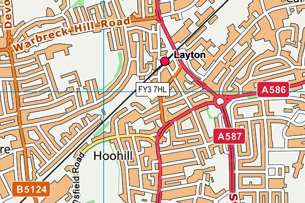 FY3 7HL map - OS VectorMap District (Ordnance Survey) FY3 7HL map - OS VectorMap District (Ordnance Survey)
