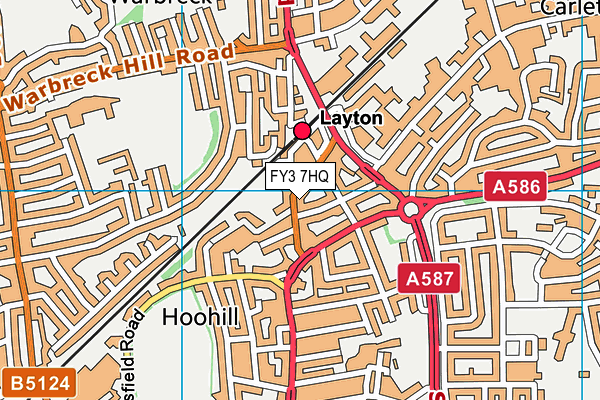 FY3 7HQ map - OS VectorMap District (Ordnance Survey) FY3 7HQ map - OS VectorMap District (Ordnance Survey)