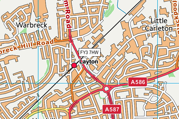FY3 7HW map - OS VectorMap District (Ordnance Survey) FY3 7HW map - OS VectorMap District (Ordnance Survey)