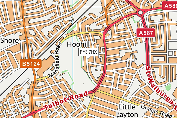 FY3 7HX map - OS VectorMap District (Ordnance Survey) FY3 7HX map - OS VectorMap District (Ordnance Survey)