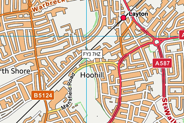 FY3 7HZ map - OS VectorMap District (Ordnance Survey) FY3 7HZ map - OS VectorMap District (Ordnance Survey)