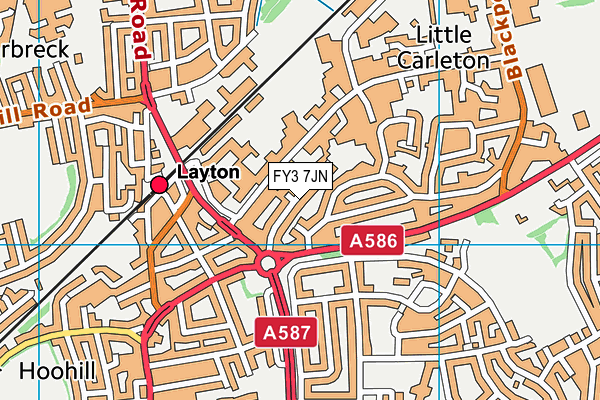 FY3 7JN map - OS VectorMap District (Ordnance Survey) FY3 7JN map - OS VectorMap District (Ordnance Survey)