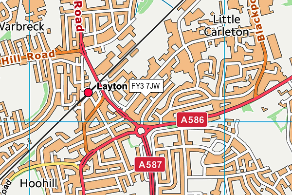 FY3 7JW map - OS VectorMap District (Ordnance Survey) FY3 7JW map - OS VectorMap District (Ordnance Survey)