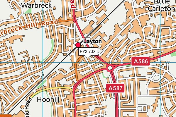 FY3 7JX map - OS VectorMap District (Ordnance Survey) FY3 7JX map - OS VectorMap District (Ordnance Survey)