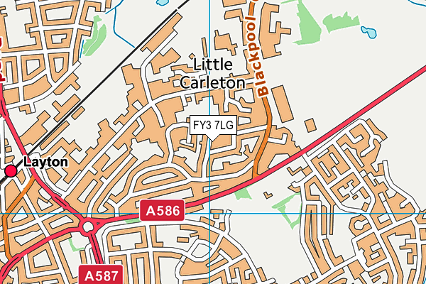 FY3 7LG map - OS VectorMap District (Ordnance Survey) FY3 7LG map - OS VectorMap District (Ordnance Survey)