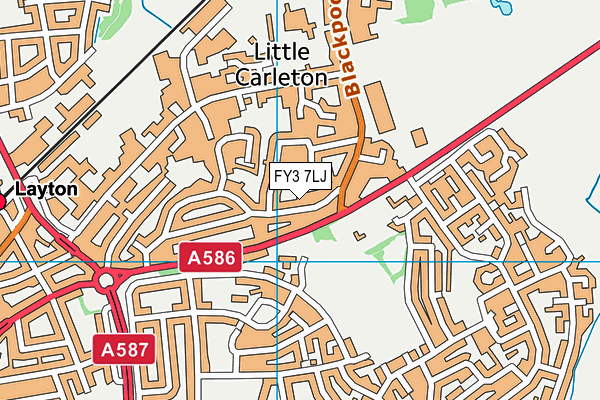 FY3 7LJ map - OS VectorMap District (Ordnance Survey) FY3 7LJ map - OS VectorMap District (Ordnance Survey)
