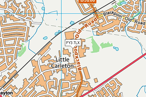 FY3 7LX map - OS VectorMap District (Ordnance Survey) FY3 7LX map - OS VectorMap District (Ordnance Survey)