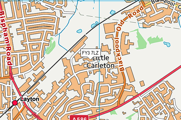 FY3 7LZ map - OS VectorMap District (Ordnance Survey) FY3 7LZ map - OS VectorMap District (Ordnance Survey)