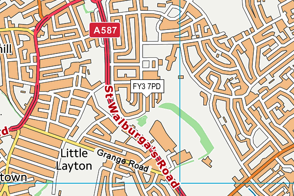 FY3 7PD map - OS VectorMap District (Ordnance Survey) FY3 7PD map - OS VectorMap District (Ordnance Survey)
