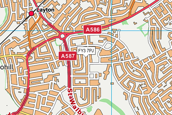FY3 7PJ map - OS VectorMap District (Ordnance Survey) FY3 7PJ map - OS VectorMap District (Ordnance Survey)