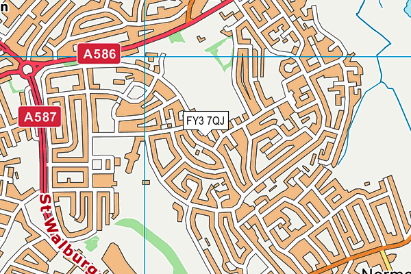 FY3 7QJ map - OS VectorMap District (Ordnance Survey) FY3 7QJ map - OS VectorMap District (Ordnance Survey)