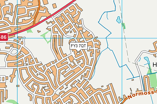 FY3 7QT map - OS VectorMap District (Ordnance Survey) FY3 7QT map - OS VectorMap District (Ordnance Survey)