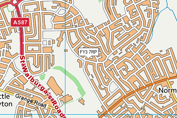 FY3 7RP map - OS VectorMap District (Ordnance Survey) FY3 7RP map - OS VectorMap District (Ordnance Survey)