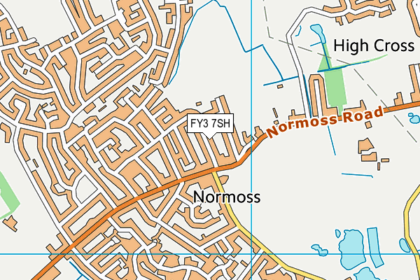 FY3 7SH map - OS VectorMap District (Ordnance Survey)