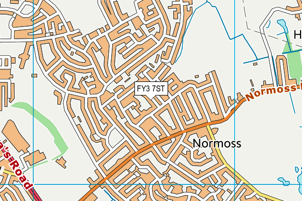 FY3 7ST map - OS VectorMap District (Ordnance Survey) FY3 7ST map - OS VectorMap District (Ordnance Survey)