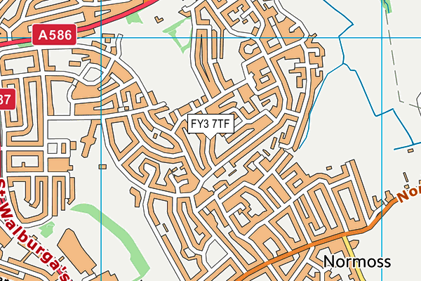 FY3 7TF map - OS VectorMap District (Ordnance Survey) FY3 7TF map - OS VectorMap District (Ordnance Survey)