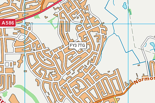 FY3 7TG map - OS VectorMap District (Ordnance Survey) FY3 7TG map - OS VectorMap District (Ordnance Survey)