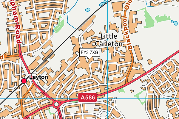 FY3 7XG map - OS VectorMap District (Ordnance Survey) FY3 7XG map - OS VectorMap District (Ordnance Survey)