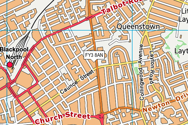 FY3 8AN map - OS VectorMap District (Ordnance Survey) FY3 8AN map - OS VectorMap District (Ordnance Survey)