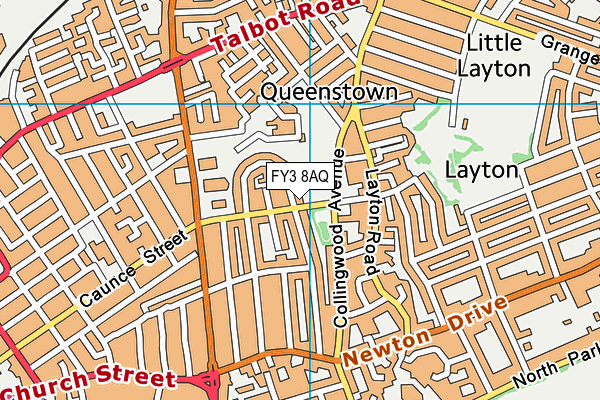 FY3 8AQ map - OS VectorMap District (Ordnance Survey) FY3 8AQ map - OS VectorMap District (Ordnance Survey)