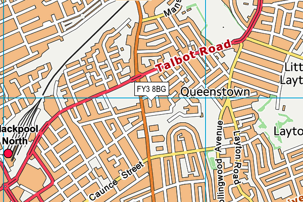 FY3 8BG map - OS VectorMap District (Ordnance Survey) FY3 8BG map - OS VectorMap District (Ordnance Survey)