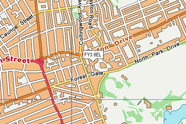 FY3 8EL map - OS VectorMap District (Ordnance Survey) FY3 8EL map - OS VectorMap District (Ordnance Survey)
