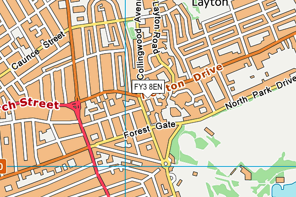 FY3 8EN map - OS VectorMap District (Ordnance Survey) FY3 8EN map - OS VectorMap District (Ordnance Survey)