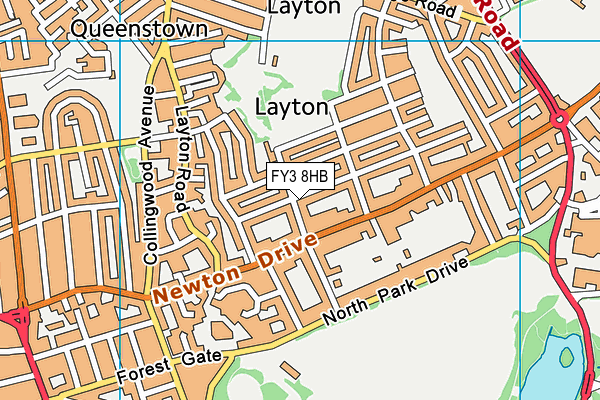 FY3 8HB map - OS VectorMap District (Ordnance Survey) FY3 8HB map - OS VectorMap District (Ordnance Survey)