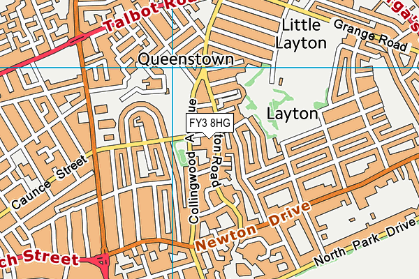 FY3 8HG map - OS VectorMap District (Ordnance Survey) FY3 8HG map - OS VectorMap District (Ordnance Survey)