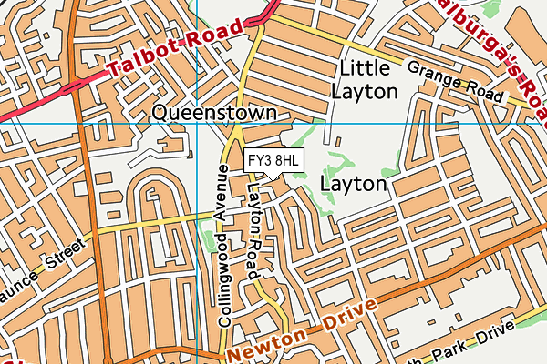 FY3 8HL map - OS VectorMap District (Ordnance Survey) FY3 8HL map - OS VectorMap District (Ordnance Survey)