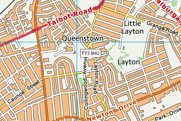 FY3 8HU map - OS VectorMap District (Ordnance Survey) FY3 8HU map - OS VectorMap District (Ordnance Survey)