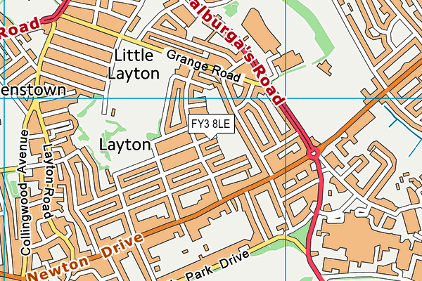 FY3 8LE map - OS VectorMap District (Ordnance Survey) FY3 8LE map - OS VectorMap District (Ordnance Survey)