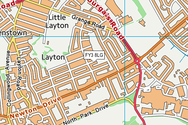 FY3 8LG map - OS VectorMap District (Ordnance Survey) FY3 8LG map - OS VectorMap District (Ordnance Survey)